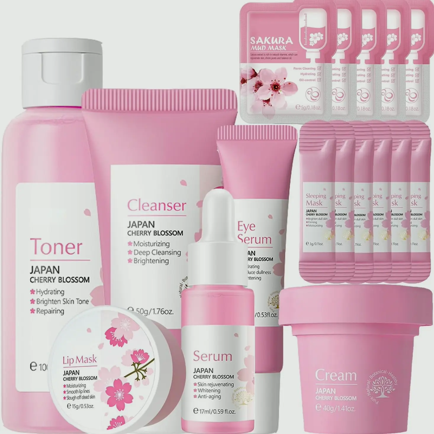 Sakura Skin Beauty Set for Ladies 17Pcs
