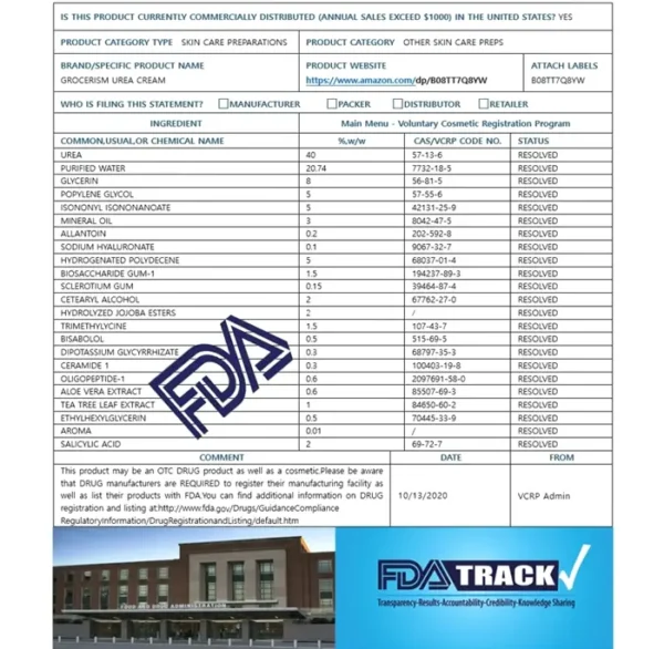 Carbamide Cream 40% with 2% BHA - 5.29 oz