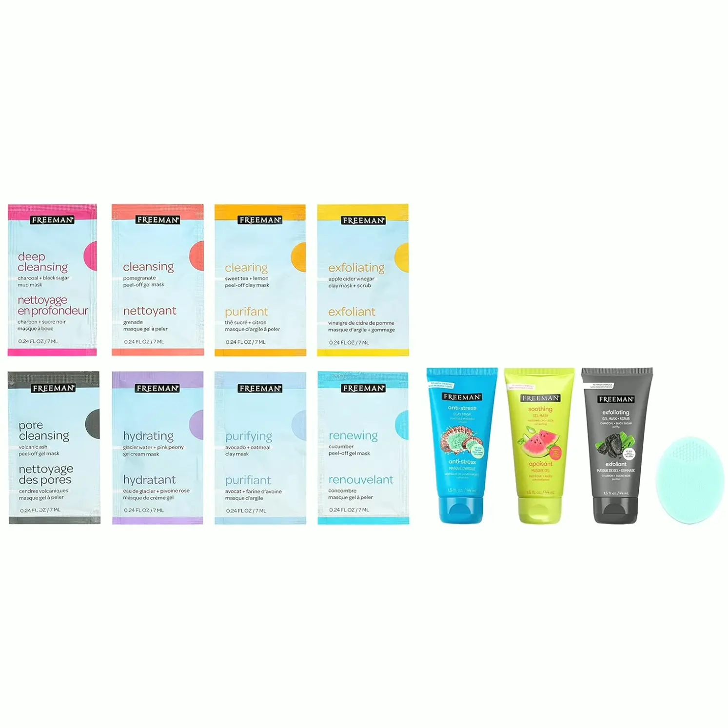 Freeman Limited Edition Facial Mask Kit, 12-Piece Skincare Set