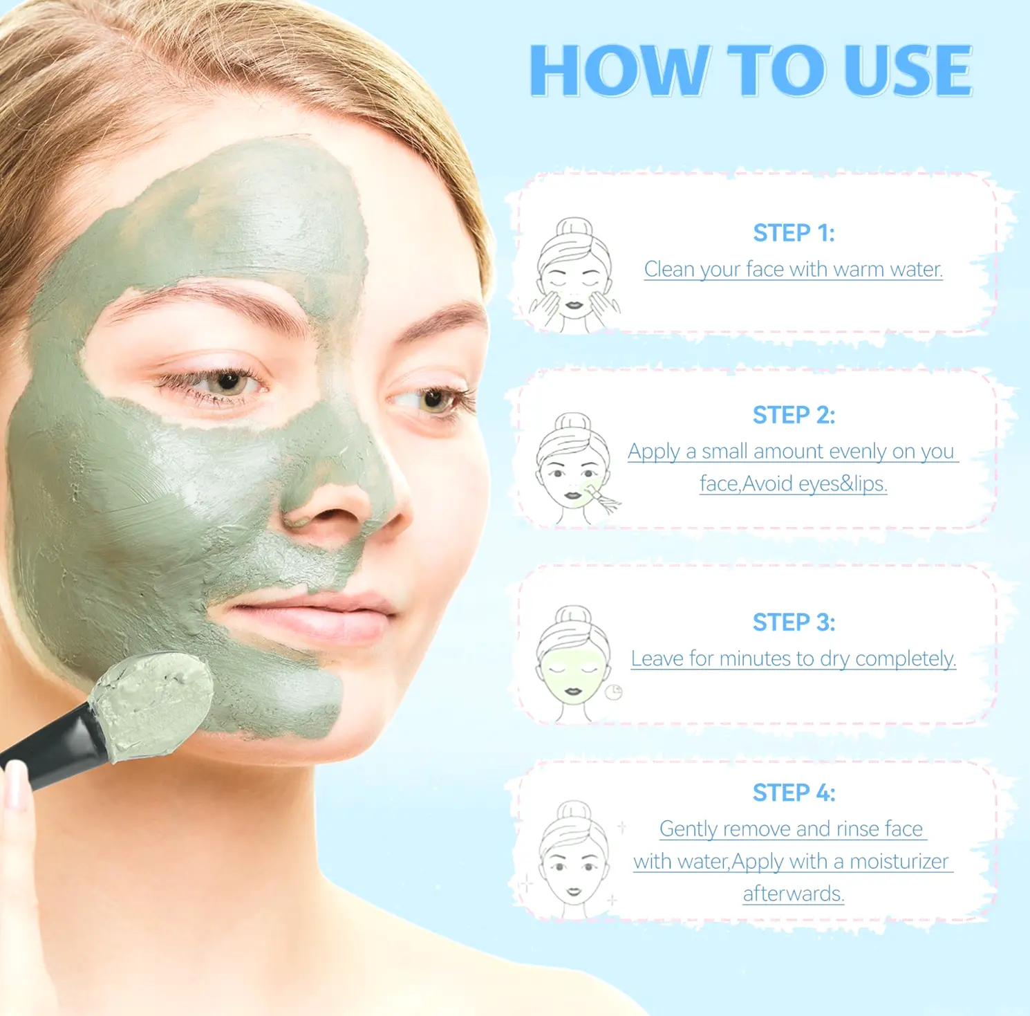Facial Mask for Skincare - Tumeric Vitamin C Mud Mask Collection
