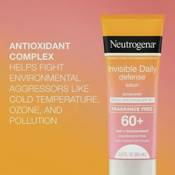 Invisible Defense SPF 60+ Sunscreen Cream, Without Oxybenzone
