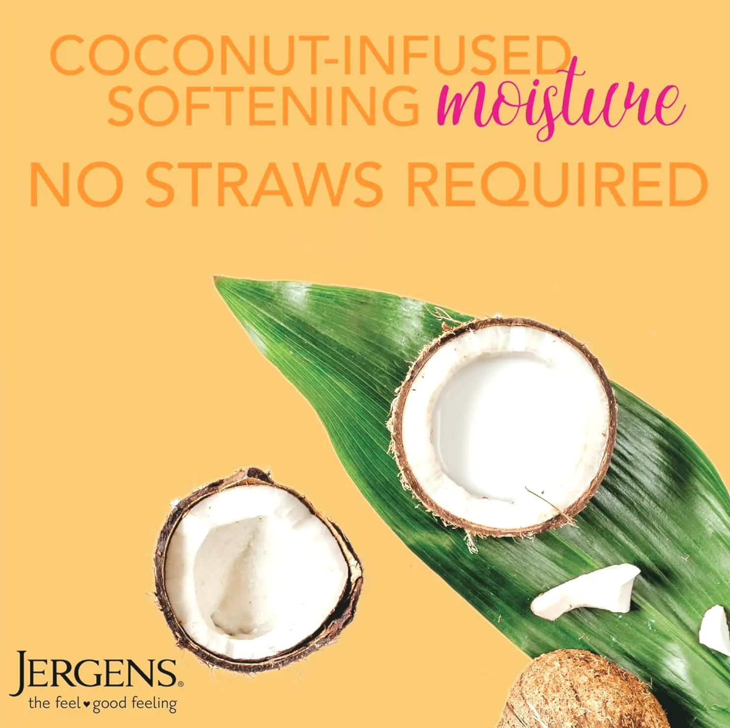 Jergens Coconut Body Lotion, 16.8 Ounce (Pack of 3)