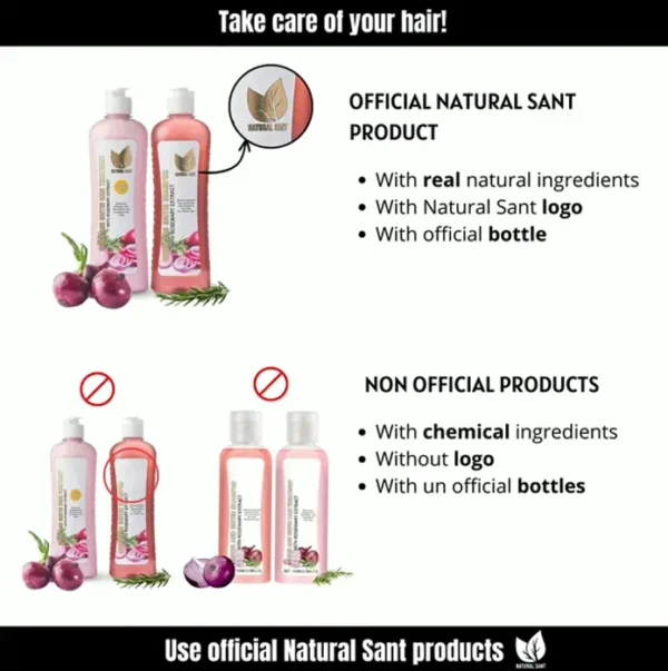 Onion Biotin Rosemary Shampoo & Treatment Kit for Stronger Locks