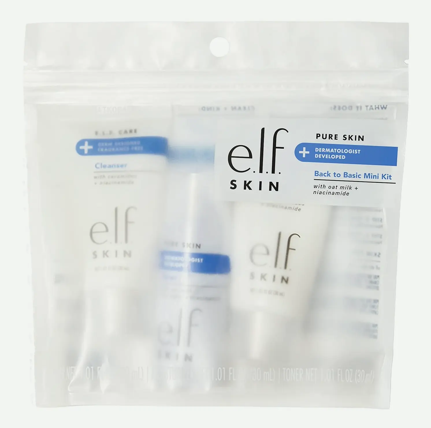 Elf Pure Skincare Mini Kit: Cleanser, Tone & Moisturizer