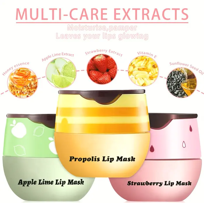 3 PCS Bee Lip Balm Set