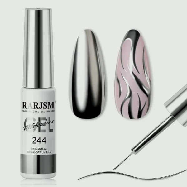 Chrome Mirror Gel Nail Liner, 3D Finish, 8ml