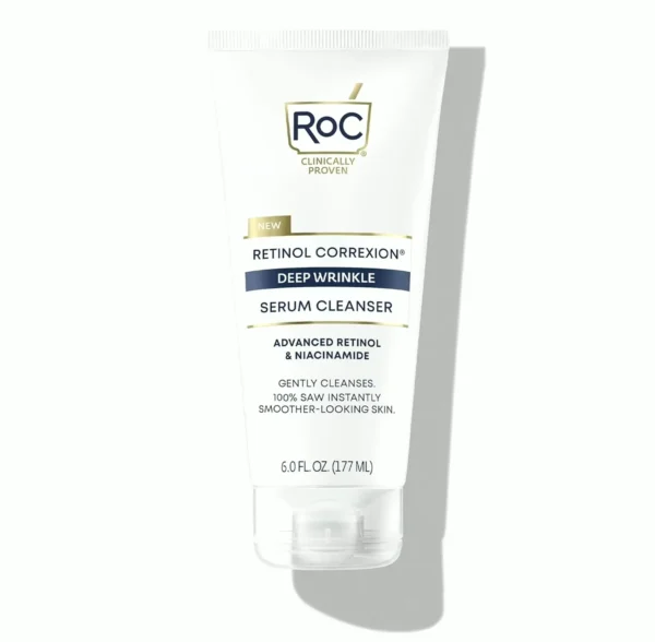 RoC's Retinol-Based Wrinkle Serum Face Wash, 6-Ounce Bottle