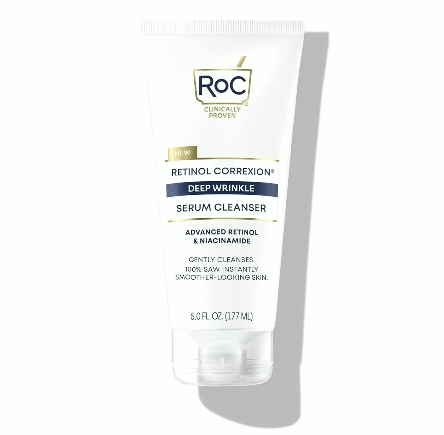 RoC's Retinol-Based Wrinkle Serum Face Wash, 6-Ounce Bottle