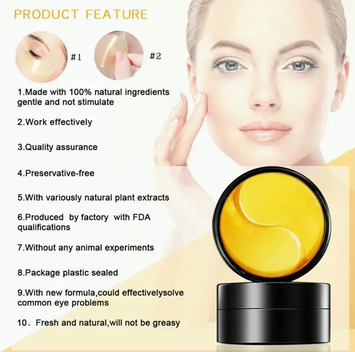 Golden Under Eye Masks Gel Treatment (30)