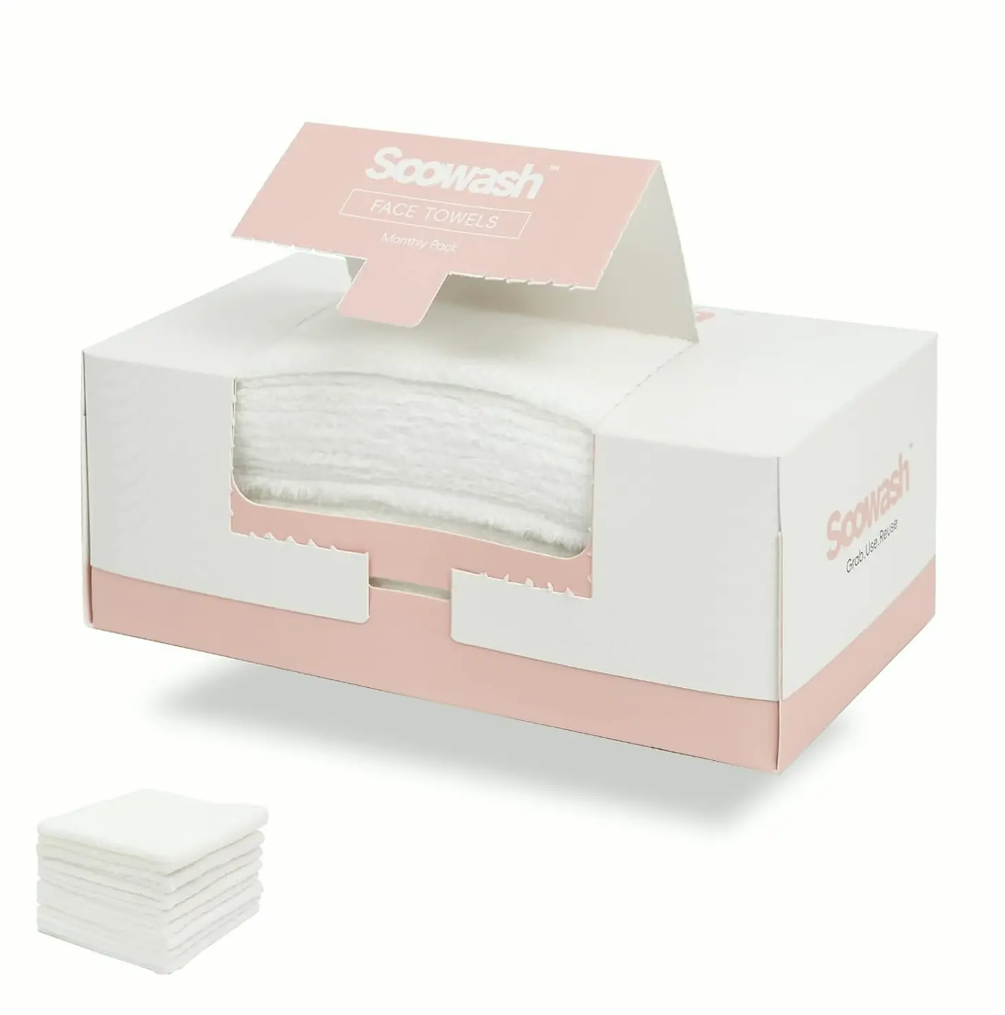 Soft Fiber Negative Ion Face Towels Extra Large disposable or maybe Reusable 60-Pack