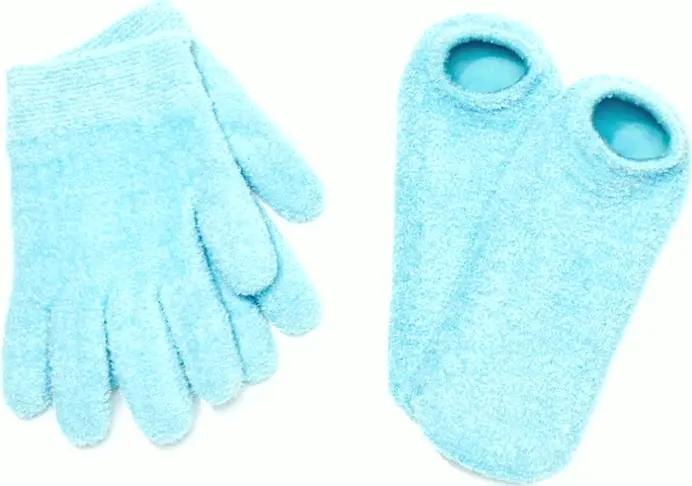 NatraCure Moisturizing Socks and Hand Covers Set for Dry Skin