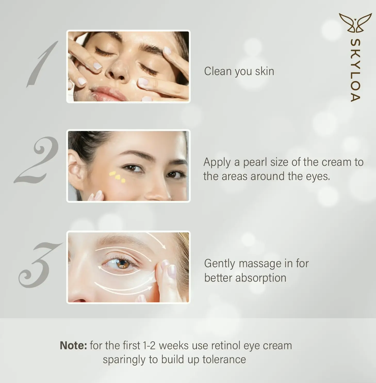 Retinol Eye Cream for Dark Circles and Wrinkles