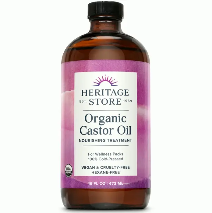 Natural Castor Oil - Bottle, Hydration for Hair, Skin & Lashes | 16oz