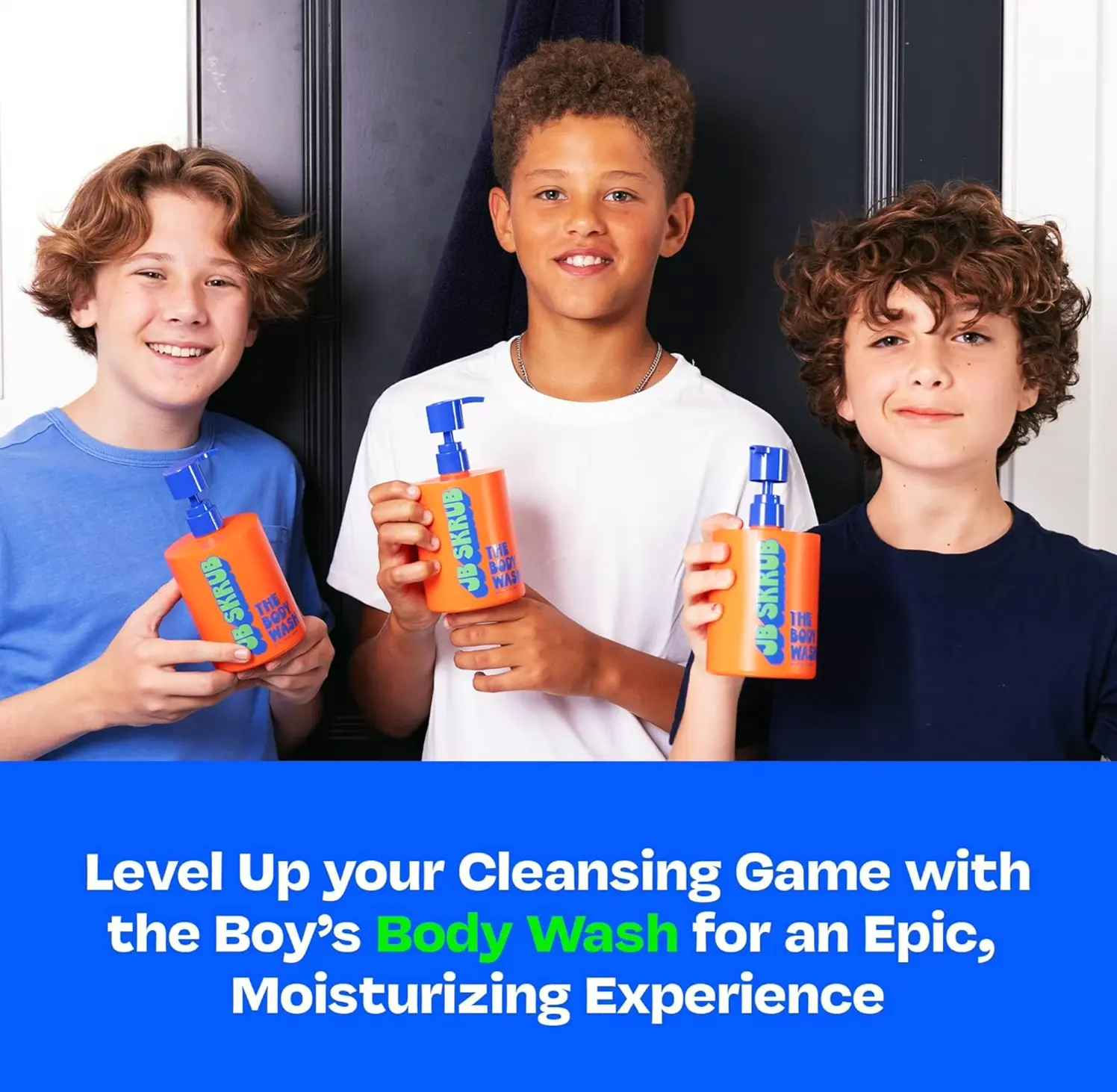 Children's Foaming Fruit-Scented Body Wash for Boys - Gentle Formula - 14 Oz