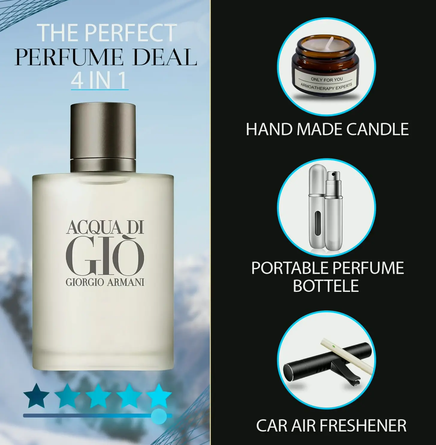 Acqua Di Gioia Fragrance Set with Lavender Candle